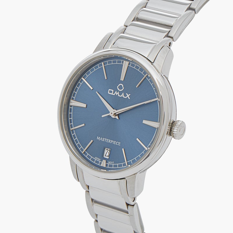 Omax Masterpiece Women's Watch - Blue Dial, 34mm - Image 4